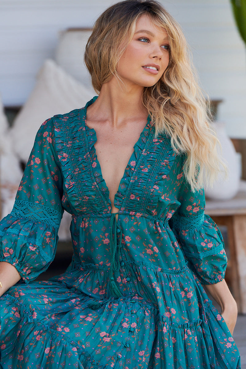 Tae Maxi Dress - Evergreen