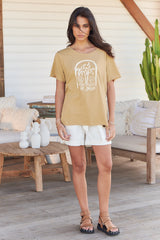 Vintage Tee - Mi Amor ~ Caramel