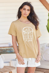 Vintage Tee - Mi Amor ~ Caramel