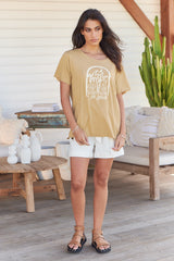 Vintage Tee - Mi Amor ~ Caramel