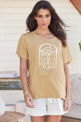 Vintage Tee - Mi Amor ~ Caramel