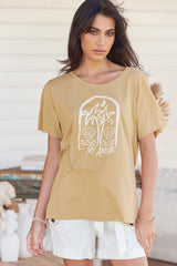 Vintage Tee - Mi Amor ~ Caramel