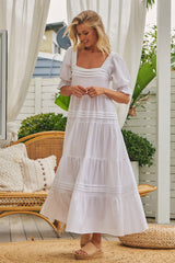 Gisele Maxi Dress - White Willow