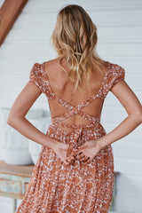 UltraViolet Maxi Dress- Tea Combo ~ Free People