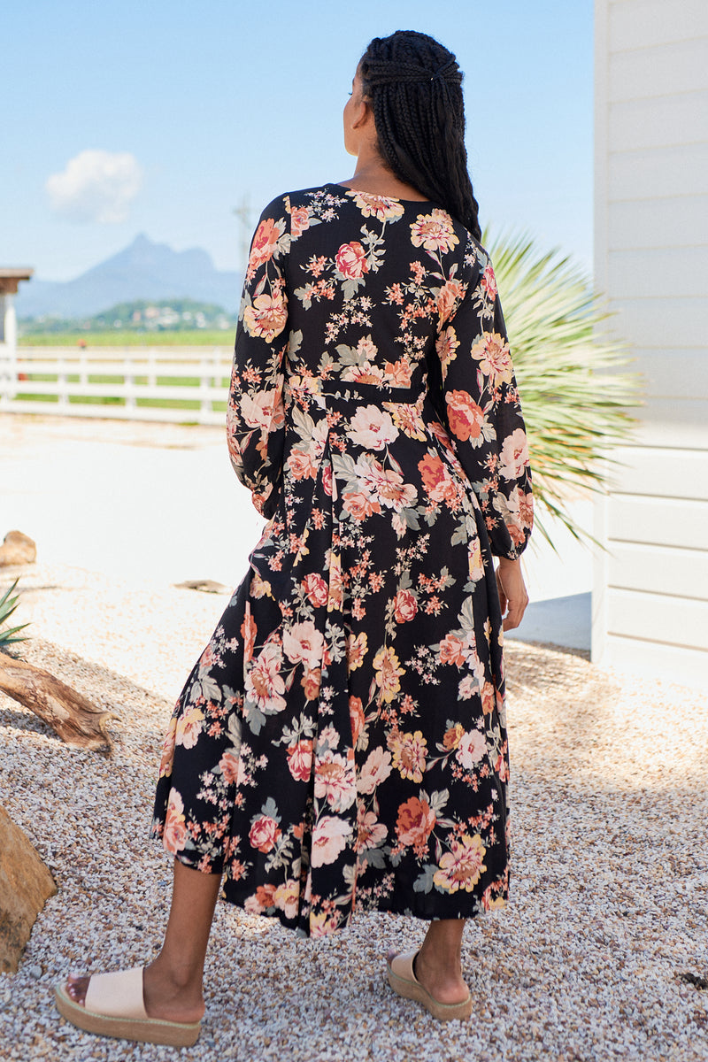 Anita Maxi - Winter Rose Black