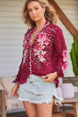 Rosalia Blouse ~ Johnny Was