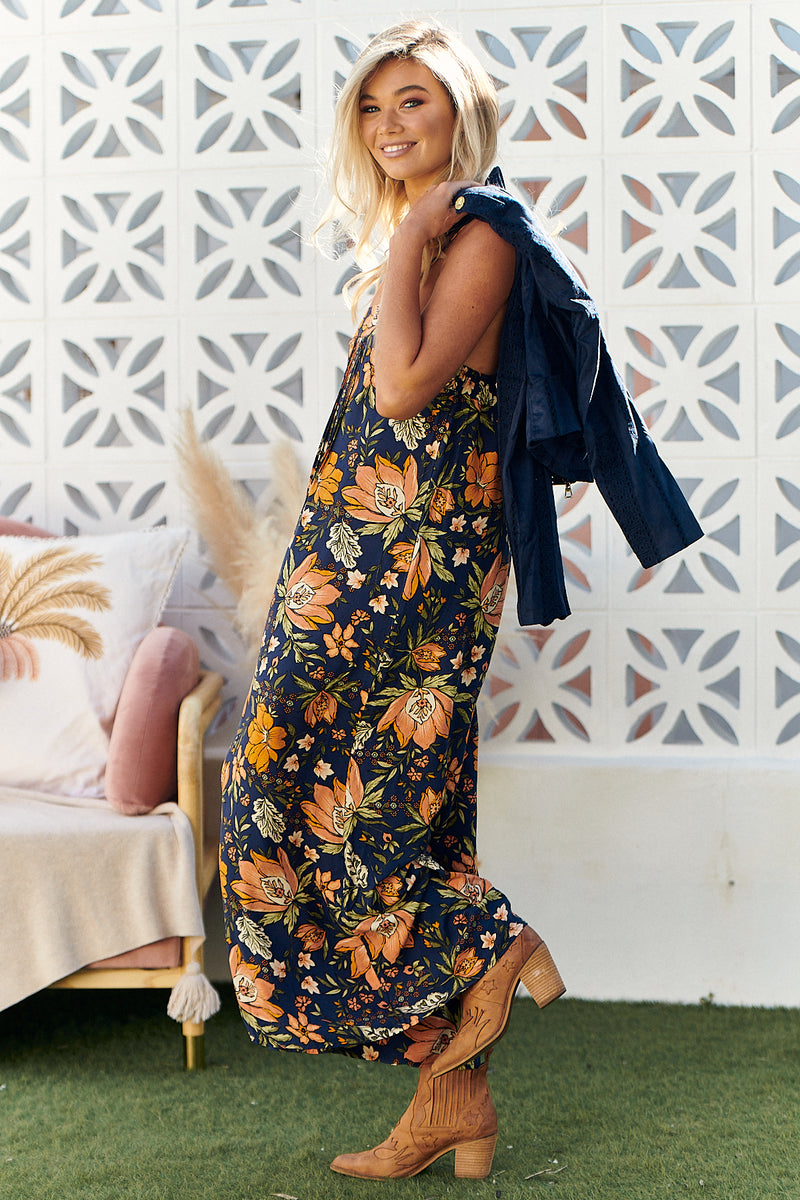 Florida Jumpsuit - California Poppy