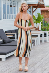Radiant Stripe Midi Dress ~ Ministry of Style