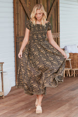 UltraViolet Maxi Dress- Black Combo ~ Free People