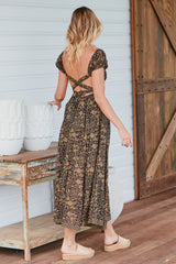 UltraViolet Maxi Dress- Black Combo ~ Free People