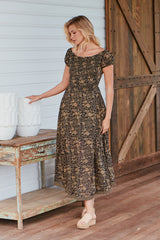 UltraViolet Maxi Dress- Black Combo ~ Free People