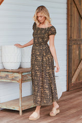 UltraViolet Maxi Dress- Black Combo ~ Free People