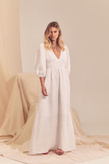Aura Dress - White Messina