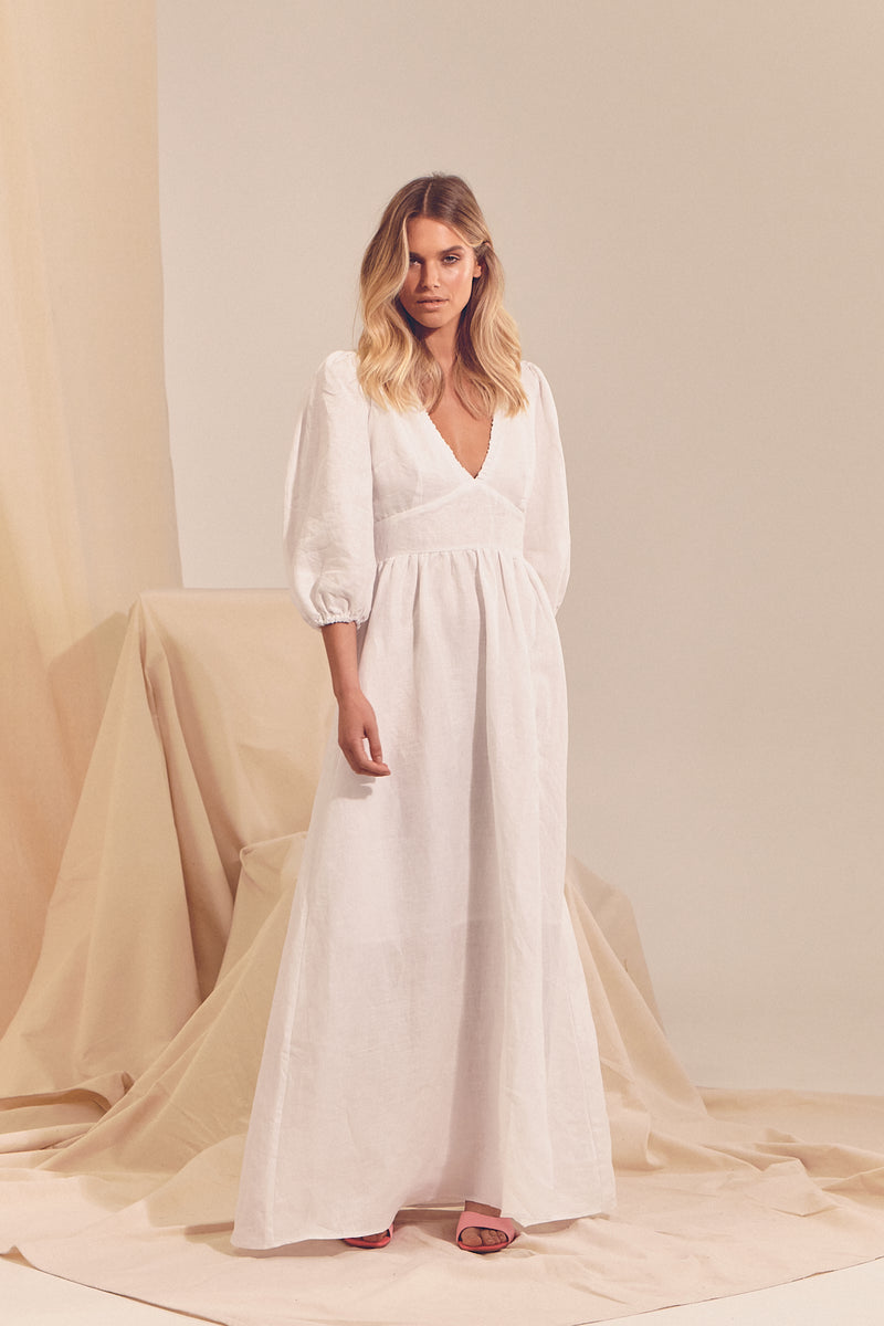 Aura Dress - White Messina