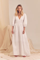 Aura Dress - White Messina