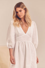 Aura Dress - White Messina