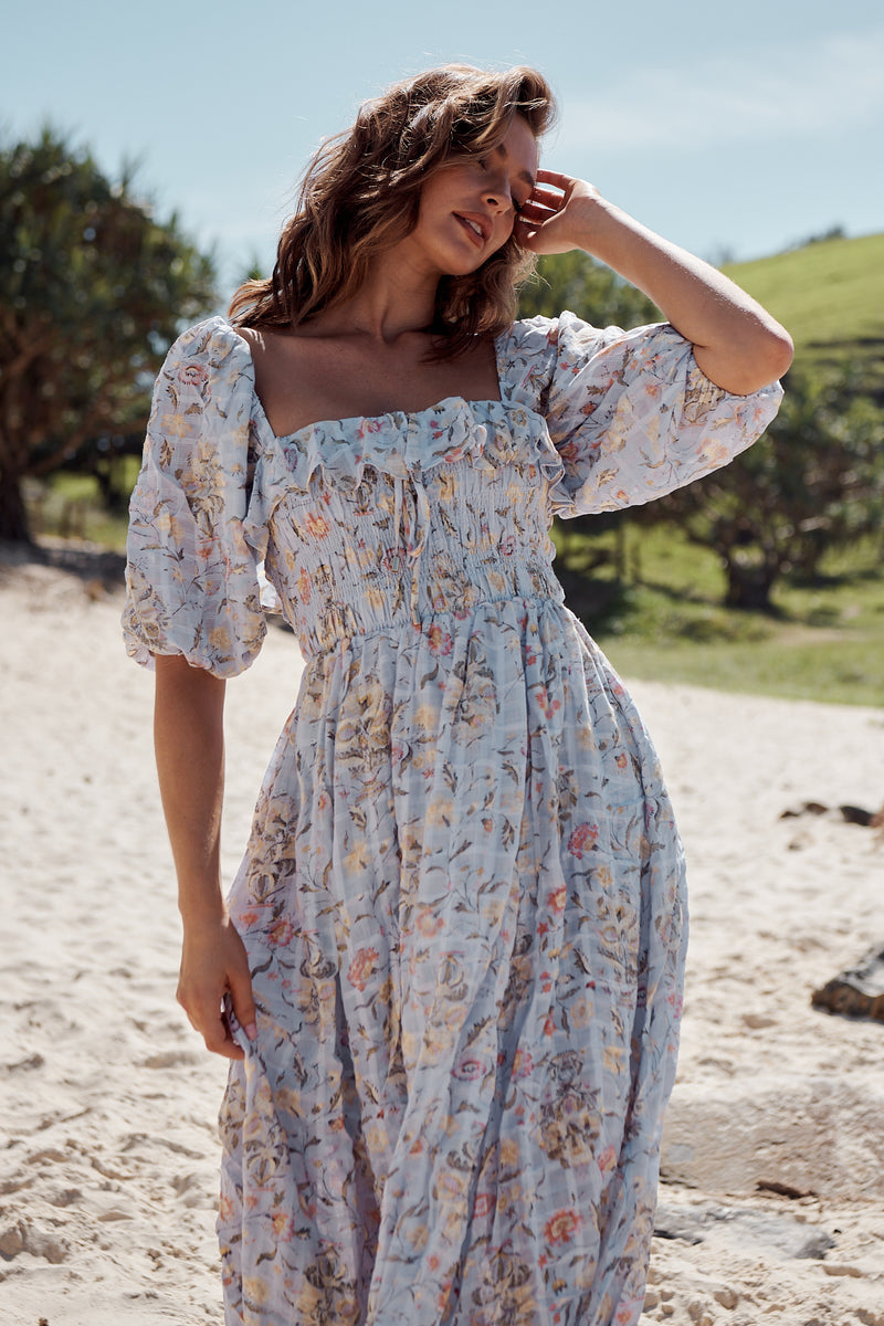 Oasis Printed Midi Dress Free People