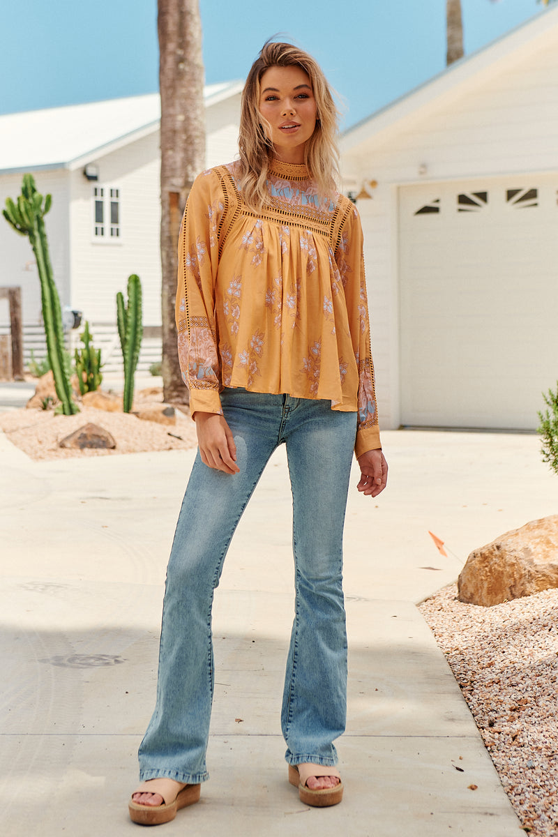 Ginny Blouse - Mango Paper Crane