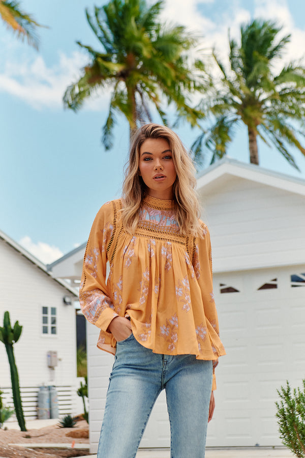 Ginny Blouse - Mango Paper Crane