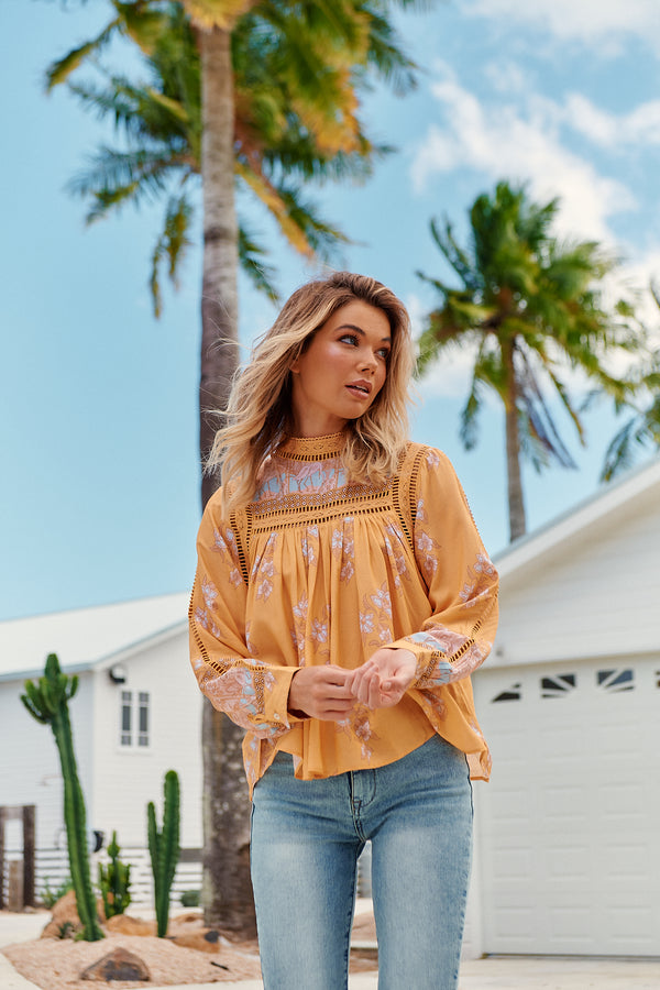 Ginny Blouse - Mango Paper Crane