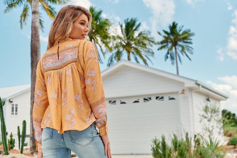 Ginny Blouse - Mango Paper Crane