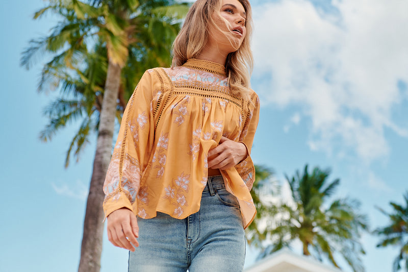 Ginny Blouse - Mango Paper Crane