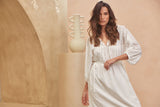 Hennie Maxi Dress - Lily White