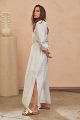 Hennie Maxi Dress - Lily White