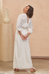 Hennie Maxi Dress - Lily White