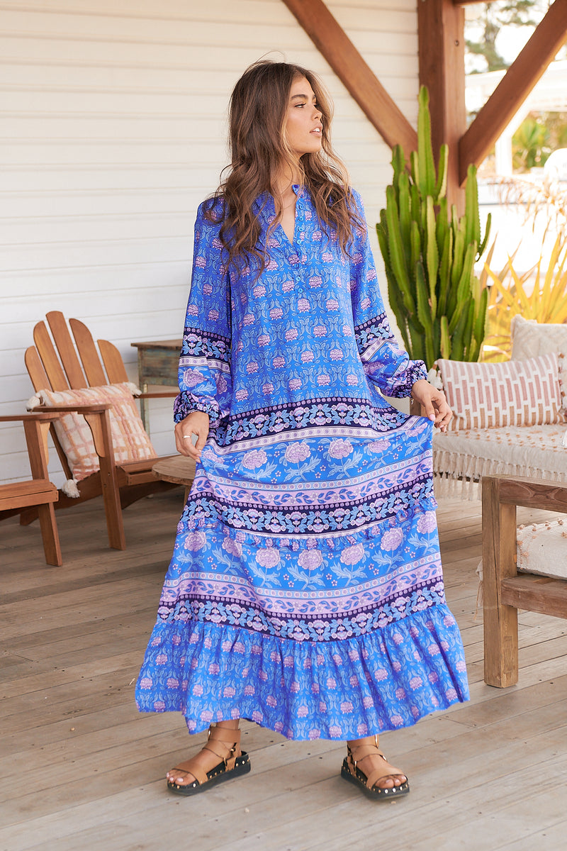 Kensey Maxi Dress - Bluey