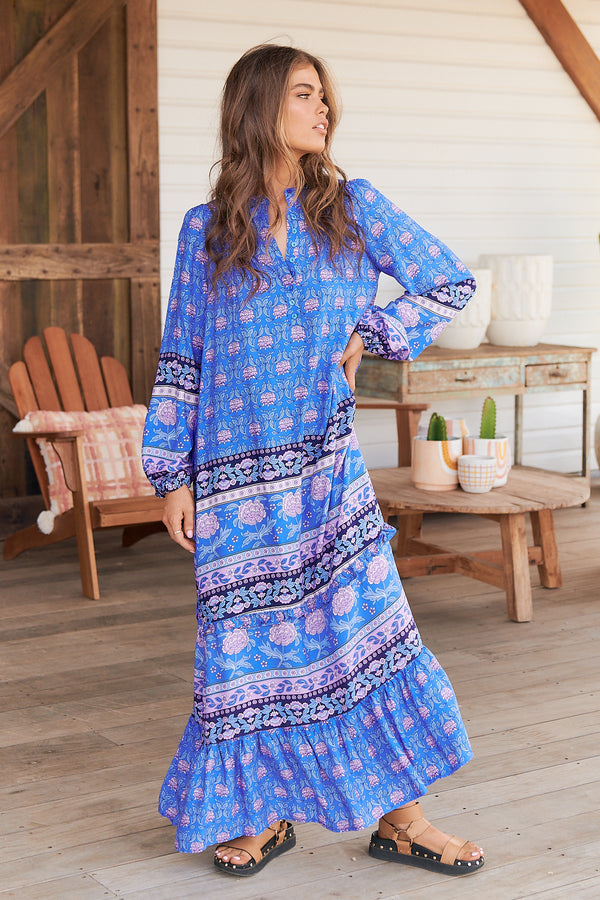 Kensey Maxi Dress - Bluey