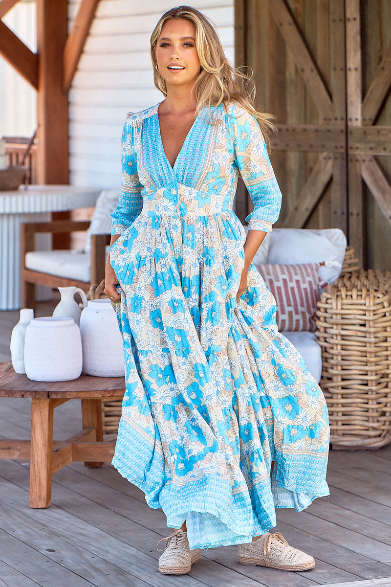 Berry Maxi Dress - Swan River Daisy