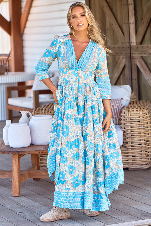 Berry Maxi Dress - Swan River Daisy