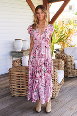 Melissa Maxi Dress - Pink Lotus