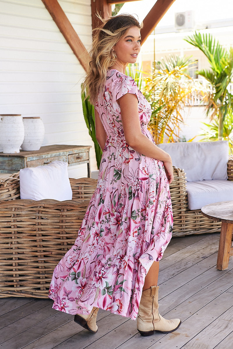 Melissa Maxi Dress - Pink Lotus