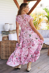 Melissa Maxi Dress - Pink Lotus