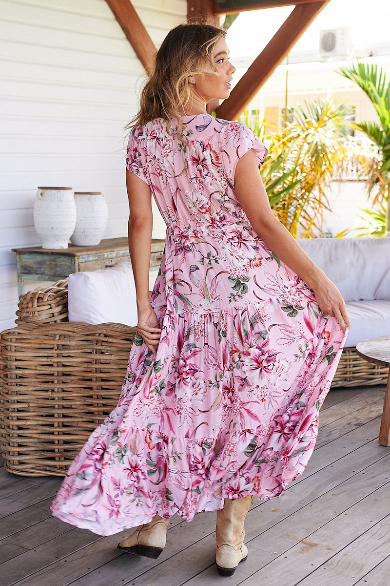 Melissa Maxi Dress - Pink Lotus