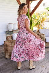 Melissa Maxi Dress - Pink Lotus