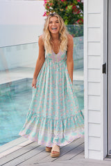 Reef Maxi Dress - Sea Mist