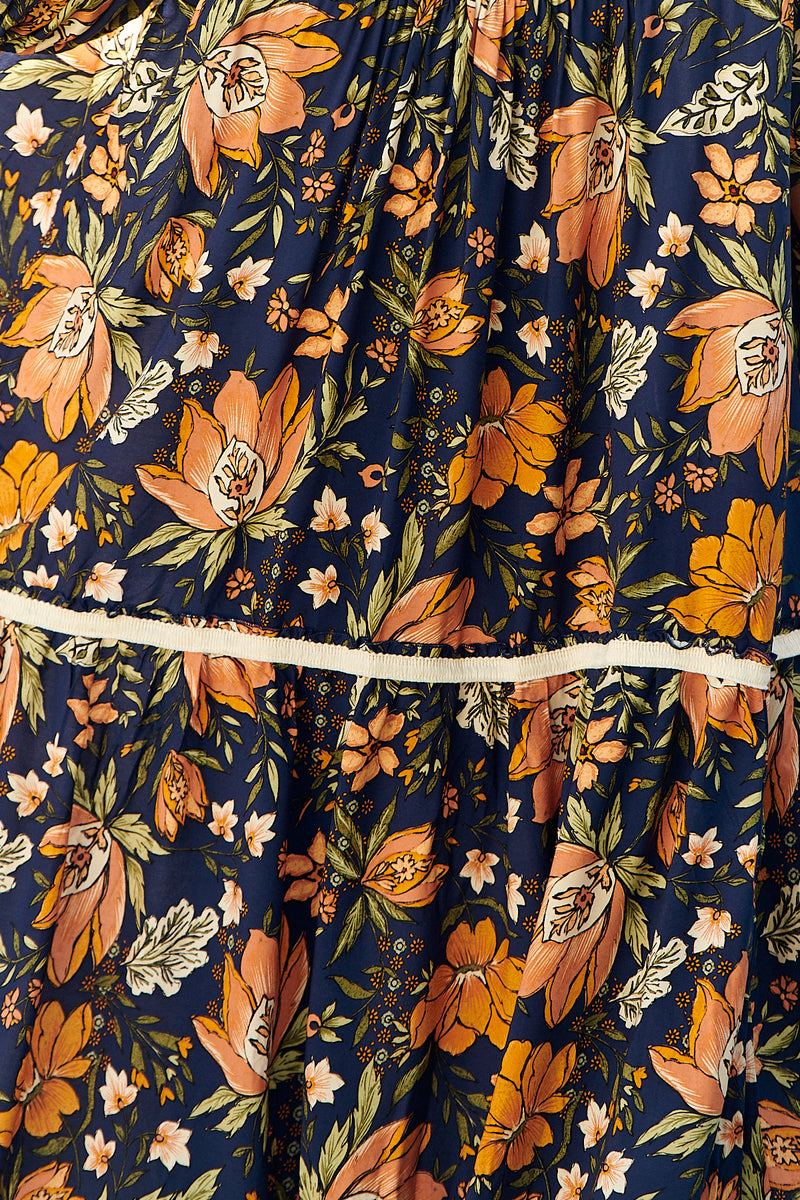 Louisiana Kimono - California Poppy