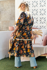 Louisiana Kimono - California Poppy