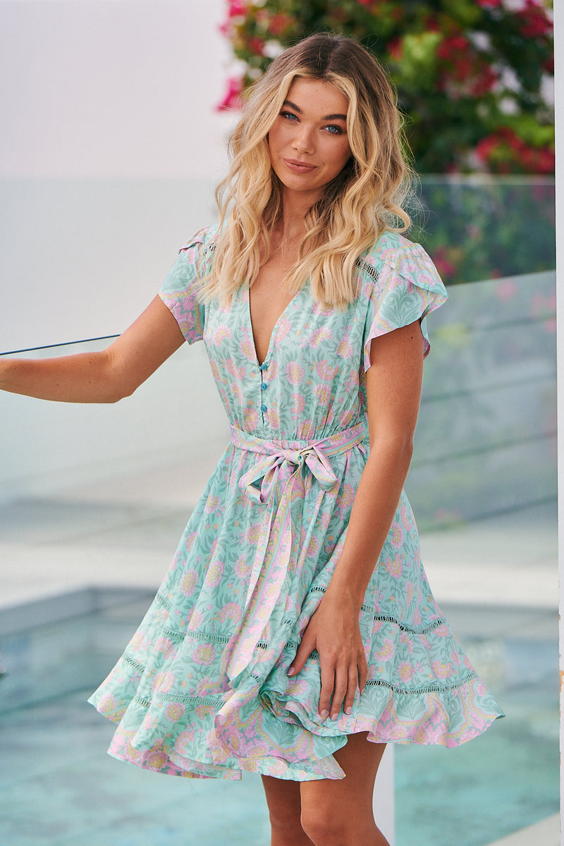 Montana Mini Dress - Sea Mist