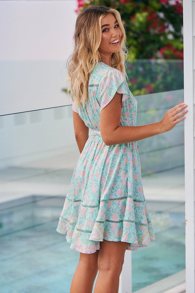 Montana Mini Dress - Sea Mist