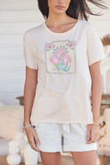 Vintage Tee - ARIEL ~ Peach Dust