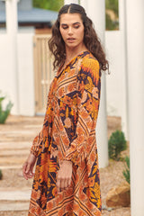 Penny Midi Dress - Lantana