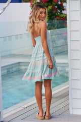Rena Mini Dress - Sea Mist