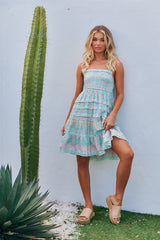 Rena Mini Dress - Sea Mist
