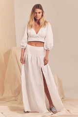 Lea Skirt - White Messina