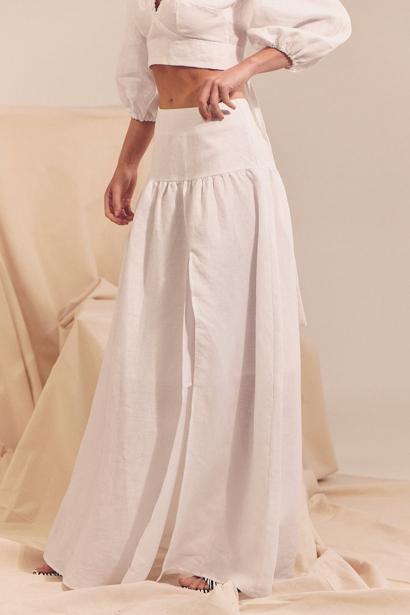 Lea Skirt - White Messina