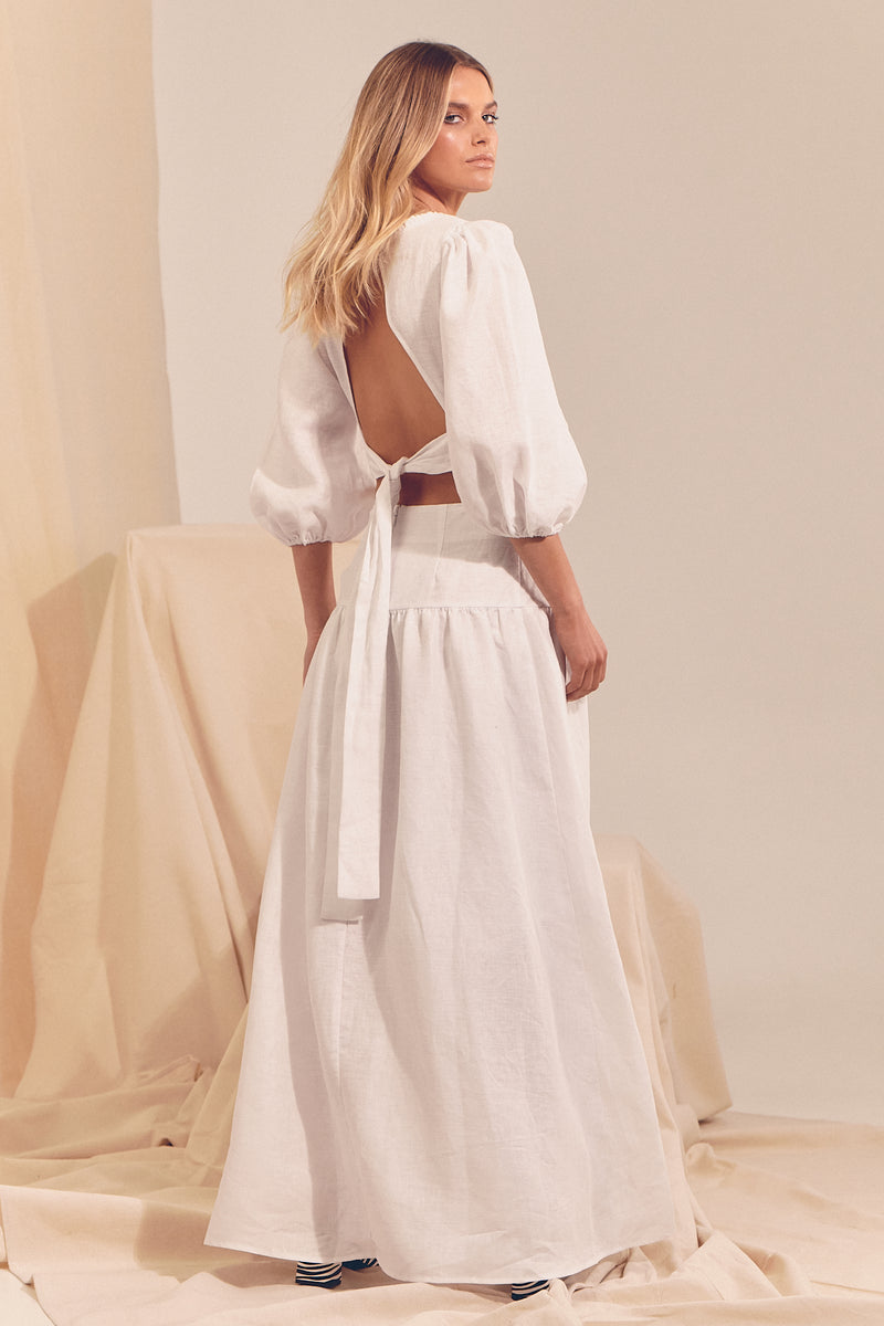 Lea Skirt - White Messina